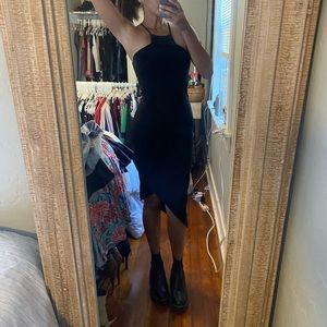 Black Angled Dress